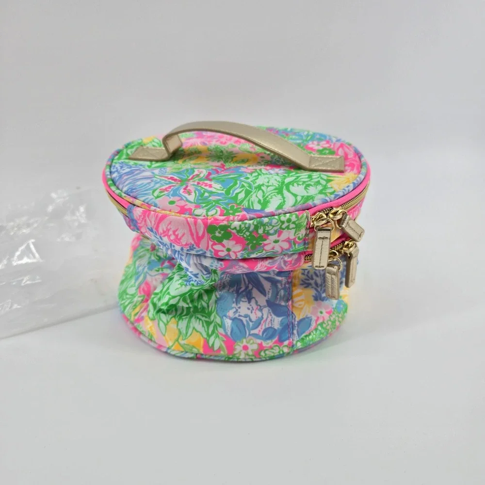 Lilly Pulitzer Cosmetic Case Womens Bright Delight Patch A Floral Multi NWT